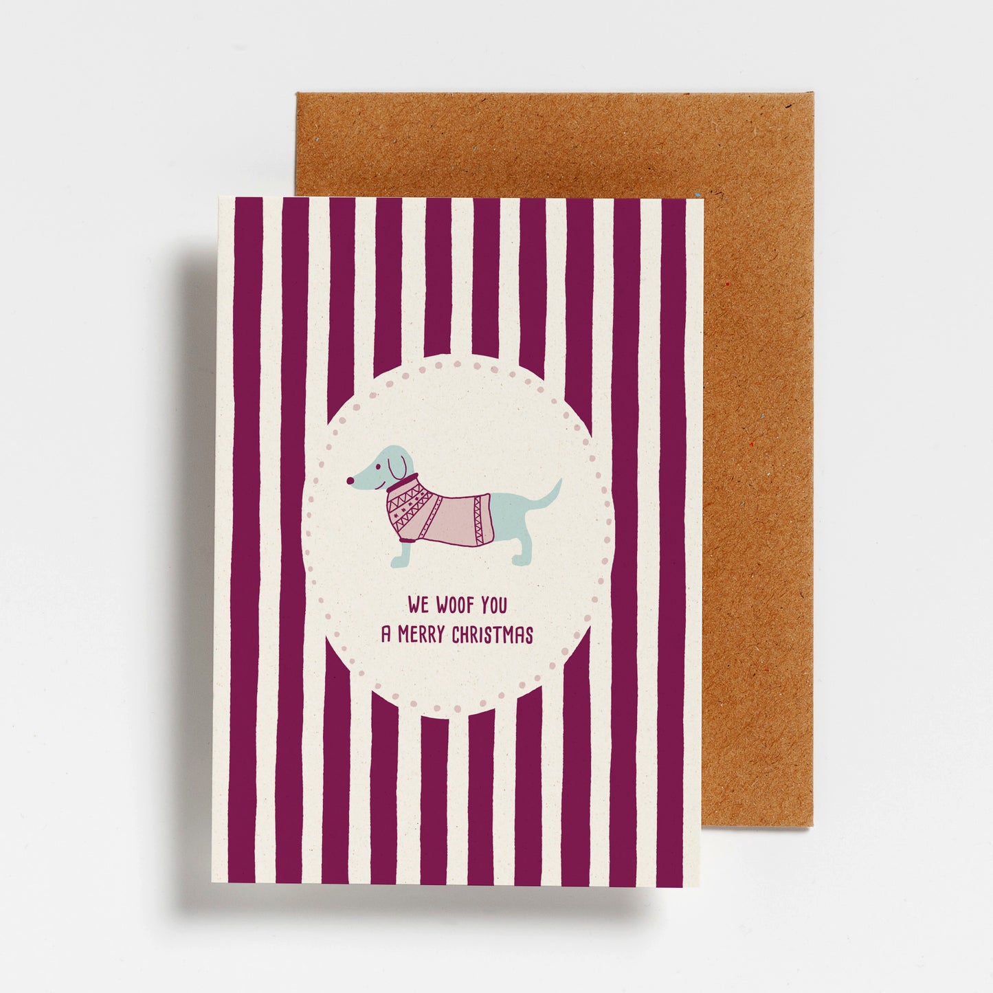WENSKAART -  WE WOOF YOU A MERRY CHRISTMAS
