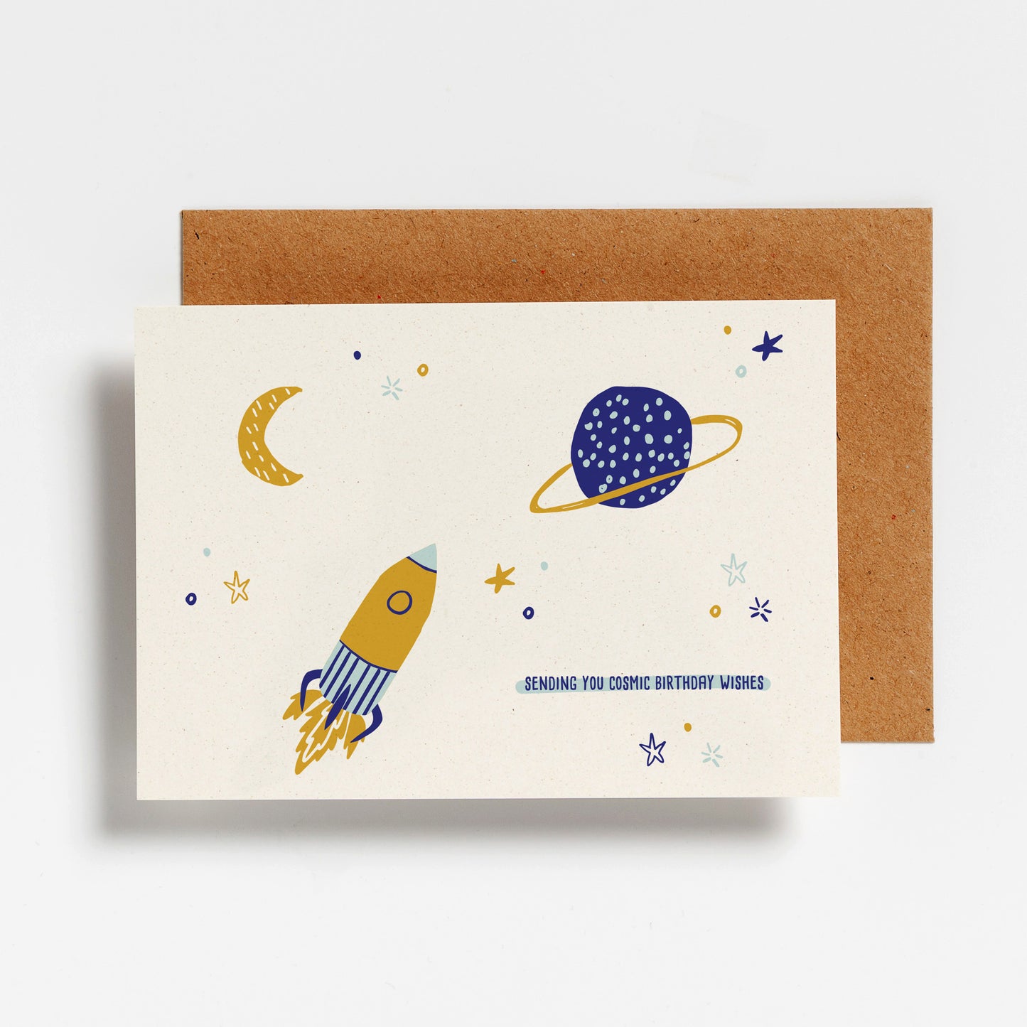 WENSKAART - SENDING YOU COSMIC BIRTHDAY WISHES