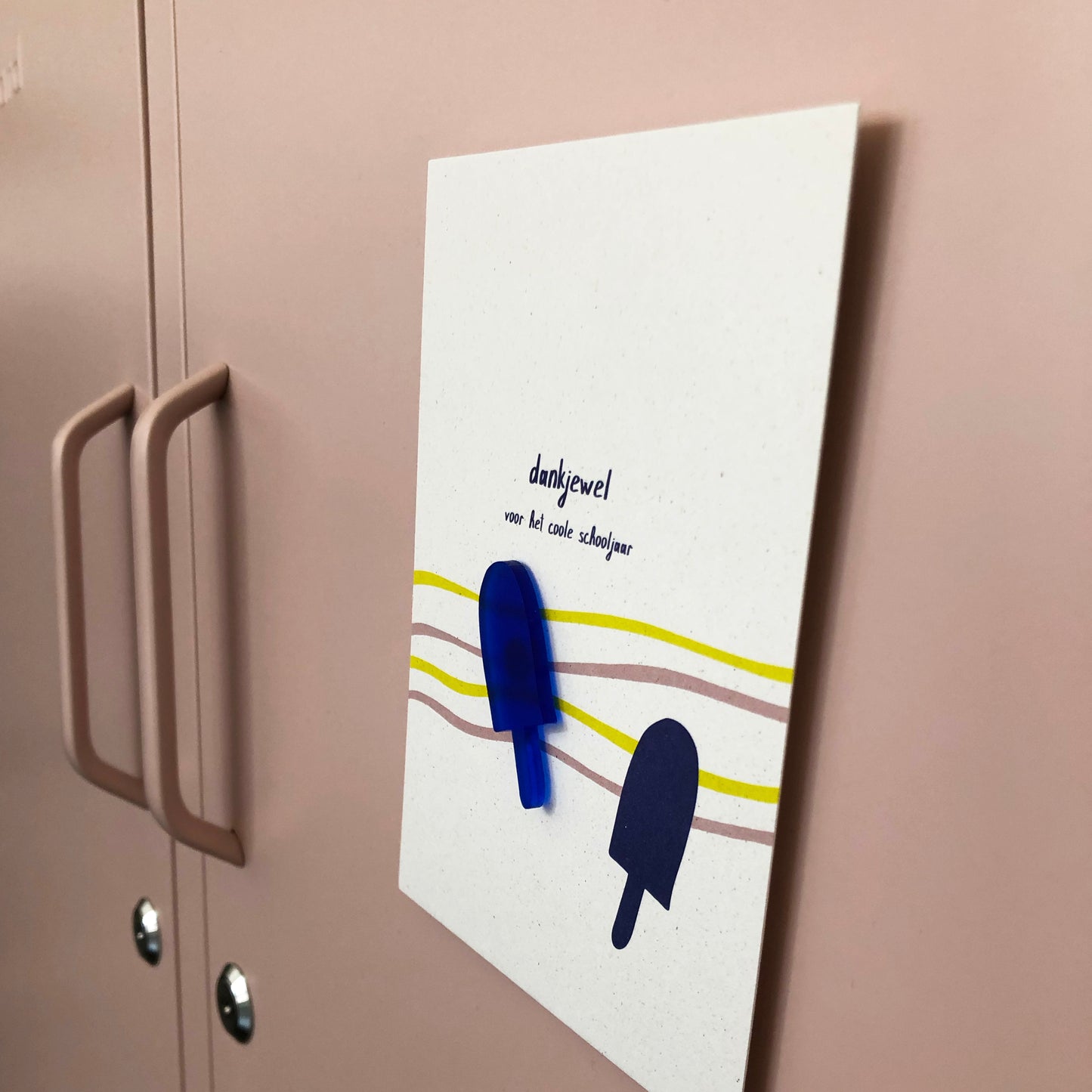 WENSKAART + MAGNEET - DANKJEWEL VOOR HET COOLE SCHOOLJAAR