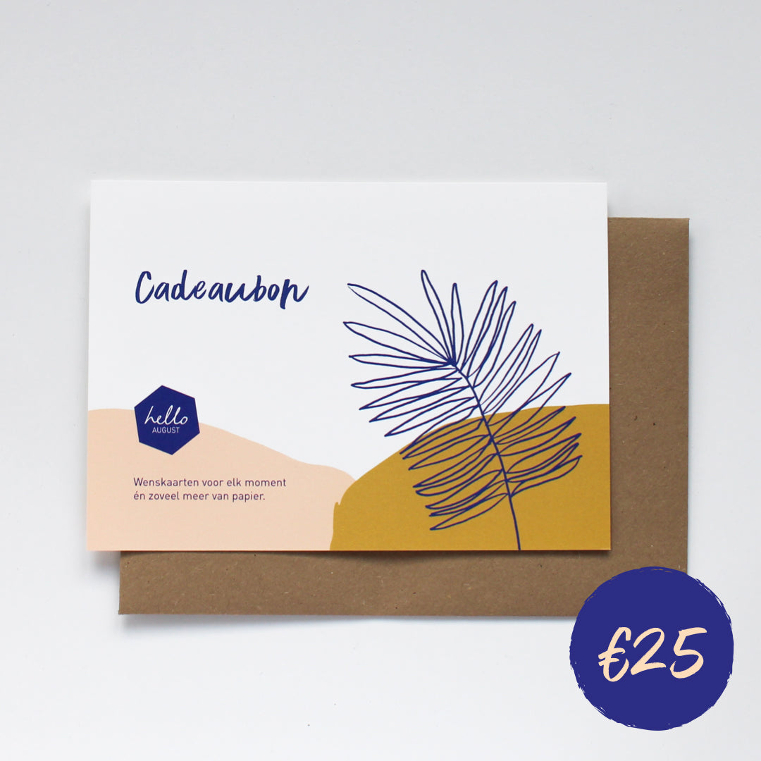 CADEAUBON €25 - PAPIEREN BON
