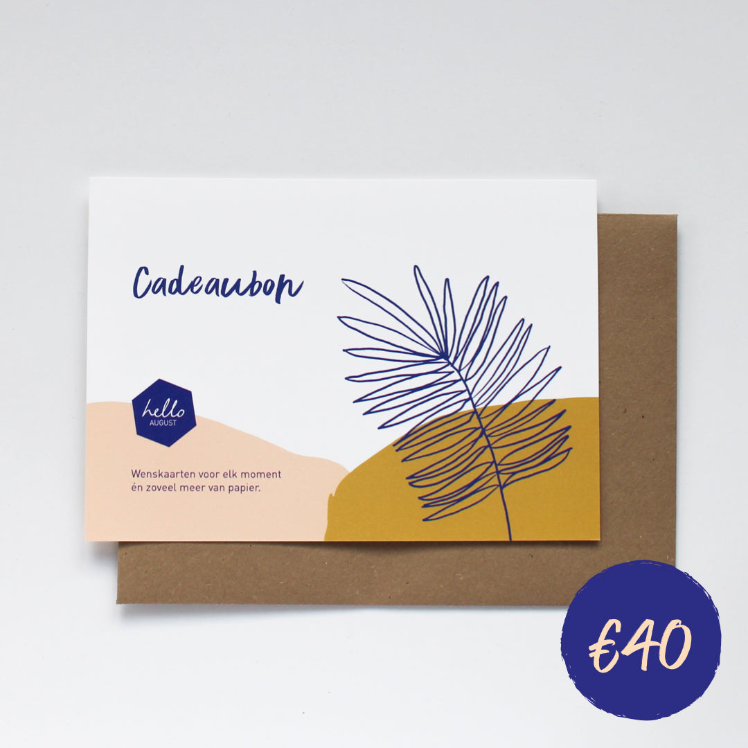 CADEAUBON €40 - PAPIEREN BON