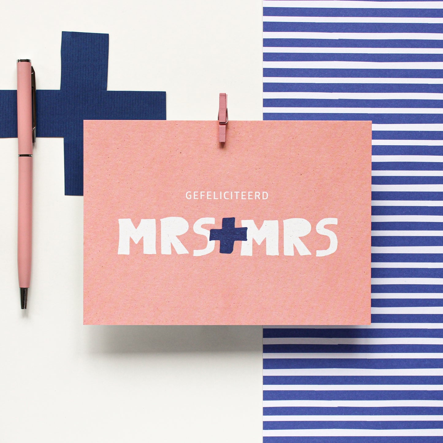 WENSKAART - GEFELICITEERD MRS-MRS
