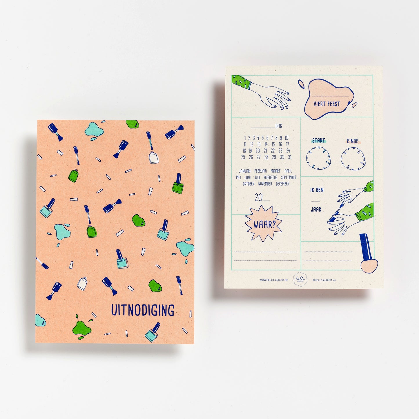 6 PARTY INVITATIONS MAKE-UP