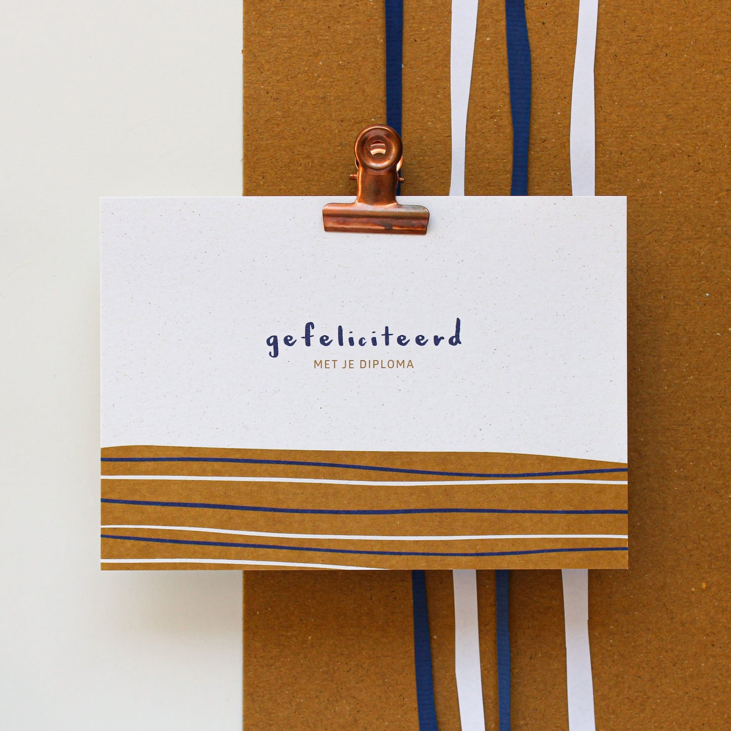 WENSKAART - GEFELICITEERD MET JE DIPLOMA