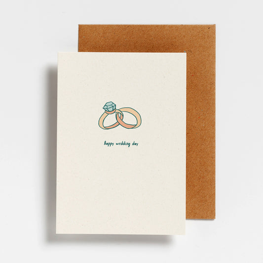 POSTCARD - HAPPY WEDDING DAY
