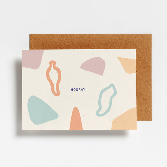 POSTCARD - SHAPES HOORAY