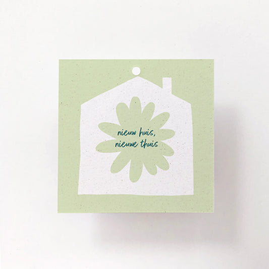 GIFT LABEL - C4 - NIEUW HUIS NIEUWE THUIS