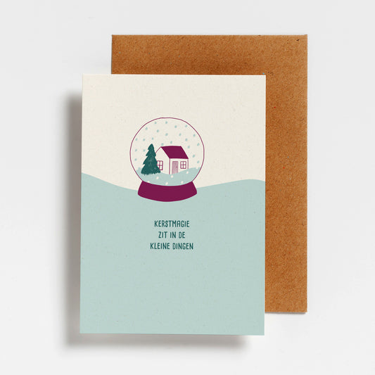 WENSKAART - KERSTMAGIE ZIT IN DE KLEINE DINGEN