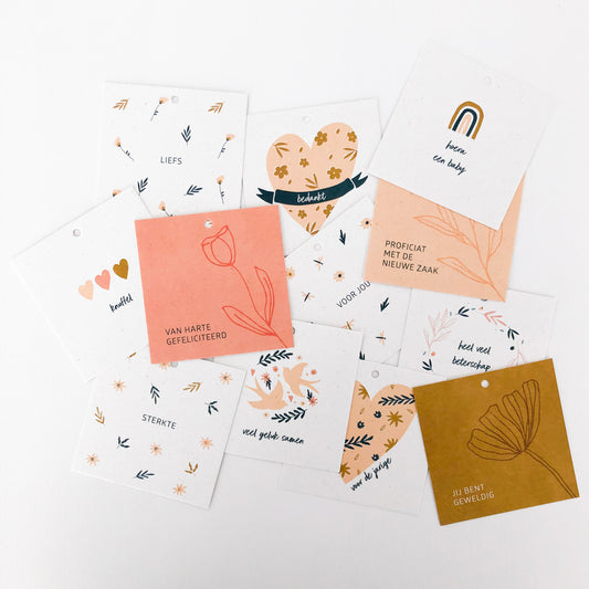 SET CADEAULABELS - 12 STUKS - COLLECTIE 3