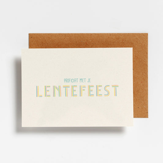 WENSKAART - LENTEFEEST PASTEL