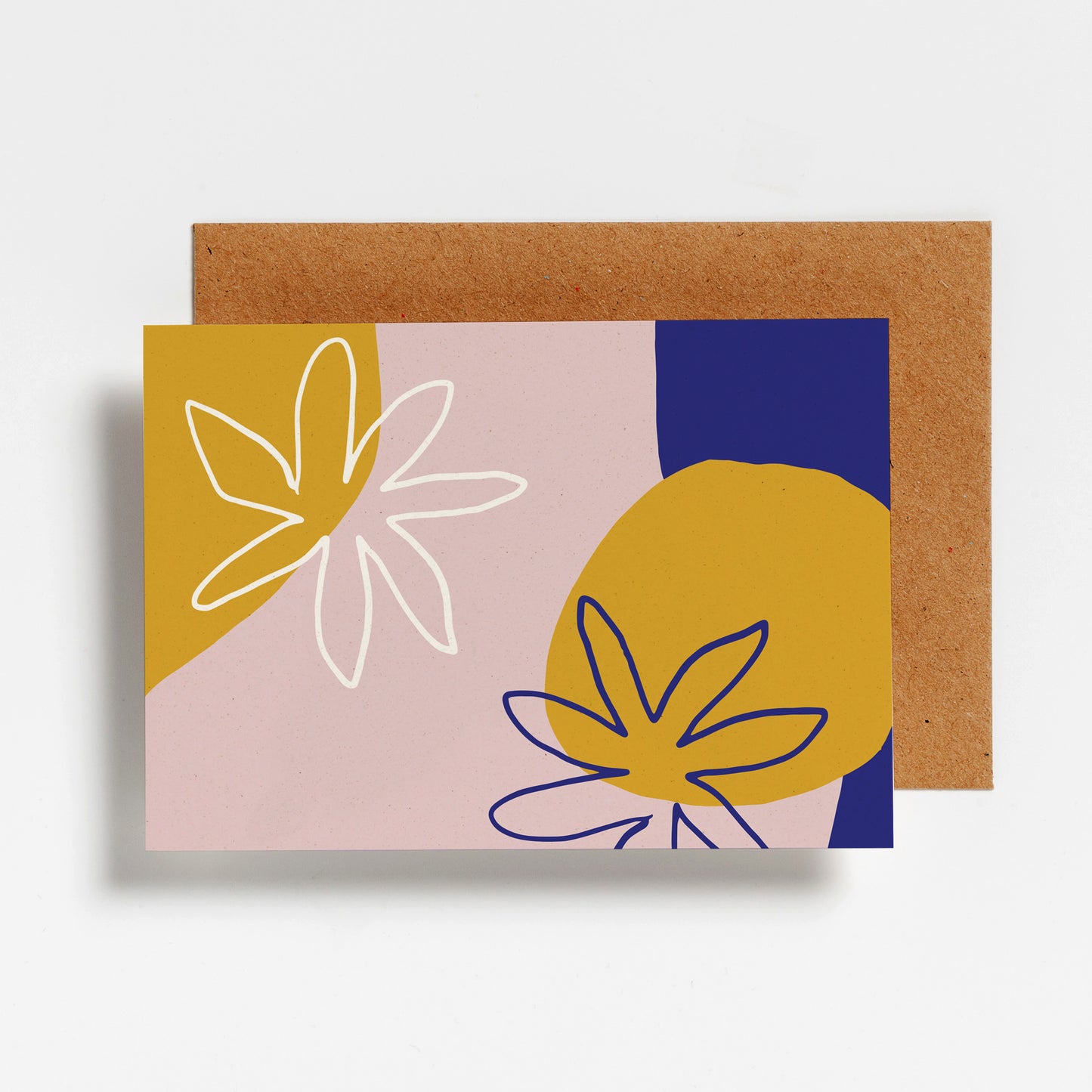 WENSKAART - ABSTRACT FLOWERS