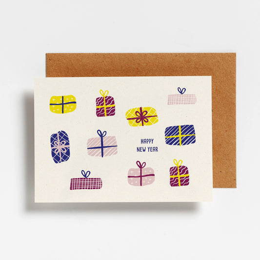 WENSKAART -  HAPPY NEW YEAR GIFTS
