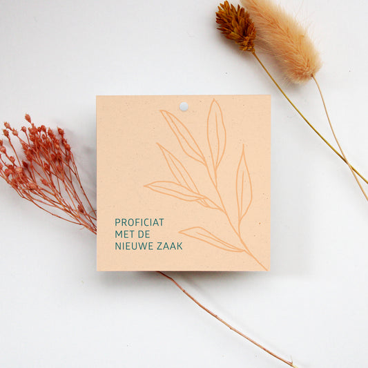 CADEAULABEL - C3 - PROFICIAT MET DE NIEUWE ZAAK