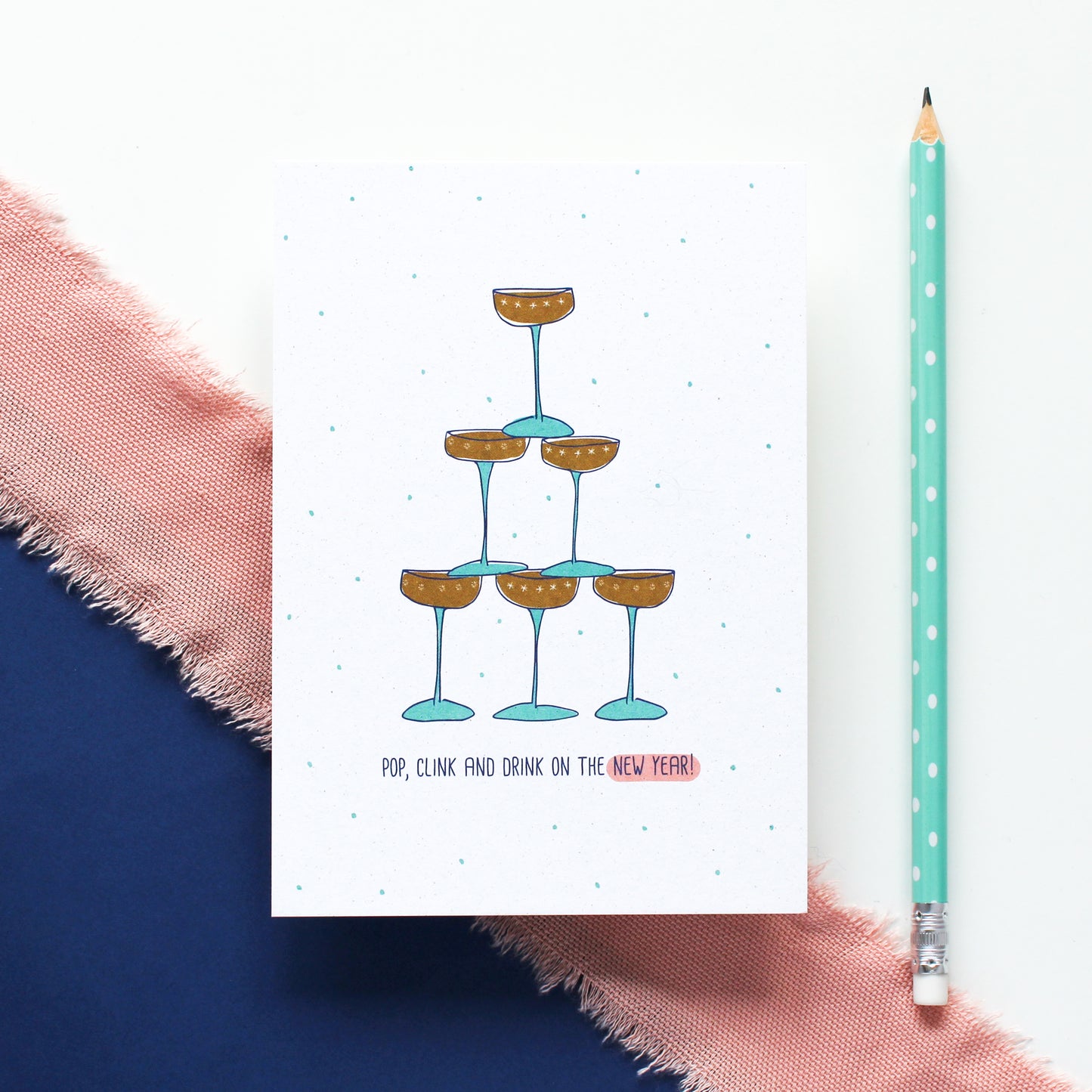 WENSKAART - POP, CLINK AND DRINK ON THE NY