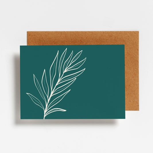 WENSKAART - LEAF GREEN