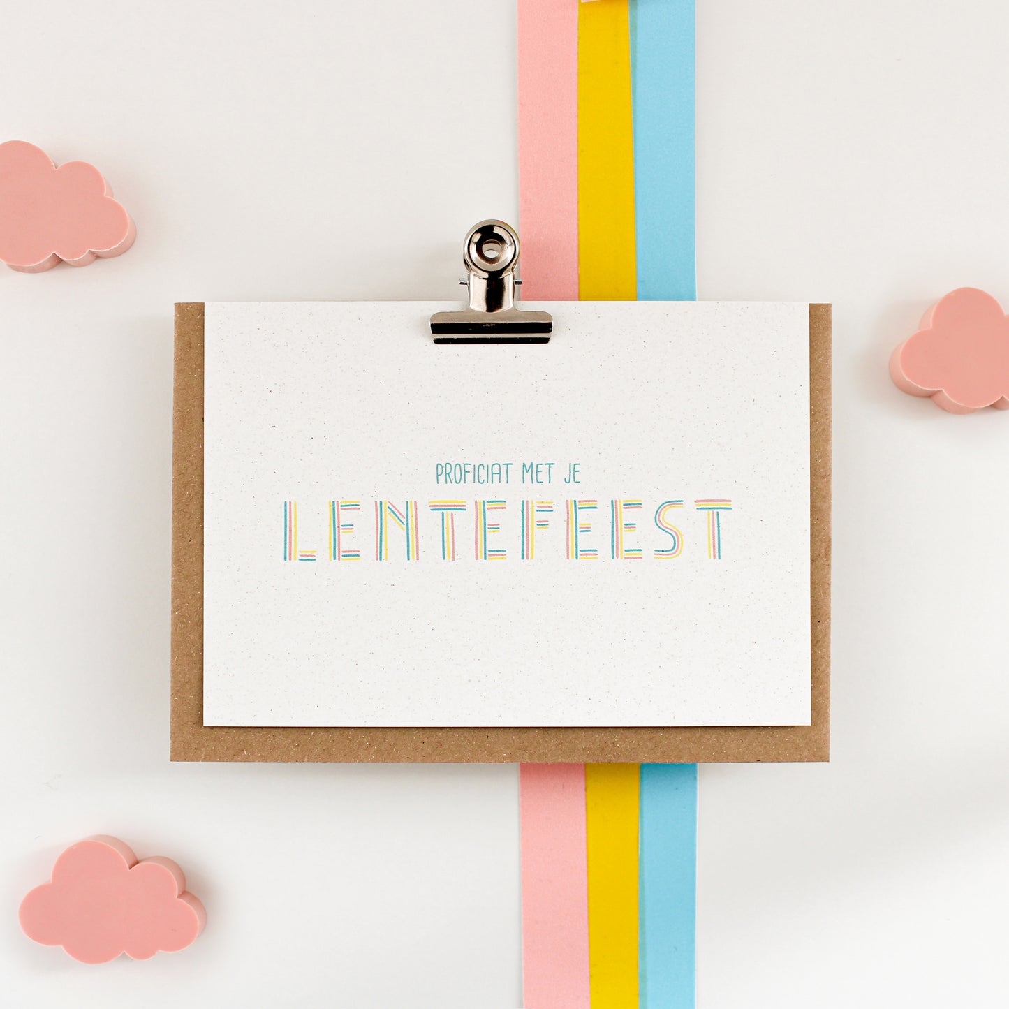 WENSKAART - LENTEFEEST PASTEL